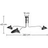 Lampa sufitowa - Flexo Lamp - 3 ramiona - George image 7
