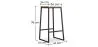 Stołek barowy - Industrial Design - Wood & Metal - 76cm - Big Boy image 7