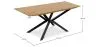 Stół drewniany 220cm i 8 krzeseł rattanowych - aksamitna tapicerka - Hyre image 7