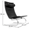 Fotel skórzany - Designerski leżak - Bloy image 7