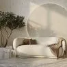 Sofa zakrzywiona 3-osobowa w tkaninie bouclé - Curvy image 7
