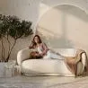 Sofa zakrzywiona 3-osobowa w tkaninie bouclé - Curvy image 7