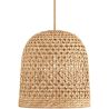 Lampa Sufitowa z Ratana - Lampa Wisząca w Stylu Boho Bali - 30 cm - Rava image 7