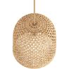 Lampa Sufitowa z Ratana - Lampa Wisząca w Stylu Boho Bali - 30 cm - Rava image 7