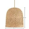 Lampa Sufitowa z Ratana - Lampa Wisząca w Stylu Boho Bali - 30 cm - Rava image 7