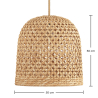 Lampa Sufitowa z Ratana - Lampa Wisząca w Stylu Boho Bali - 50 cm - Rava image 7