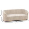 Sofa 3/4 miejscowa - Tapicerka z weluru - Herina image 7