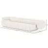 Sofa obita tkaniną bouclé - 4/5 miejsc siedzących - Caden image 7