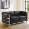 Sofa dwuosobowa - Obita eko-skórą - Lecur image 7