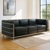 Sofa trzyosobowa - Obita eko-skórą - Lecur image 7