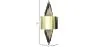 Złota lampa ścienna - Golden image 7