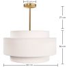 Wisząca lampa sufitowa - Abażur z materiału - Braichal image 7