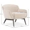 Fotel obity aksamitem - Jenna image 7