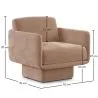 Fotel obity aksamitem - Jackson image 7