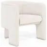 Fotel designerski - Obity tkaniną bouclé - Curtis image 7