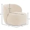 Fotel obity aksamitem - Mykel image 7