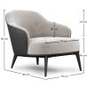 Fotel obity aksamitem - Luc image 7