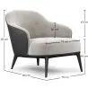 Fotel obity aksamitem - Luc image 7