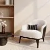 Fotel obity tkaniną bouclé - Luc image 7