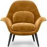 Fotel obity aksamitem - Uyere image 7