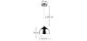 Lampa sufitowa w kształcie kuli - lampa wisząca z chromowanym metalem - 40cm - Speculum image 7
