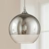 Lampa sufitowa w kształcie kuli - lampa wisząca z chromowanym metalem - 40cm - Speculum image 7