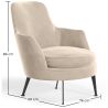 Fotel Designerski Tapicerowany w Aksamicie Styl Współczesny - Hanneh image 7