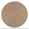 Okrągły dywan z juty - Boho Bali - 120 CM - Yuri image 7