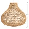 Lampa sufitowa z rattanu - Lampa wisząca boho Bali - Wayan image 7