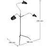 Lampa podłogowa - Lampa do salonu - 3 ramiona - Giorge image 7