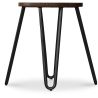 Stołek Hairpin - 42cm - Ciemne drewno i metal image 7