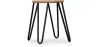 Stołek typu hairpin - 42cm - Jasne drewno i metal image 7