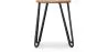 Stołek typu hairpin - 42cm - Jasne drewno i metal image 7