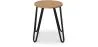 Stołek typu hairpin - 42cm - Jasne drewno i metal image 7