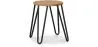 Stołek typu hairpin - 42cm - Jasne drewno i metal image 7