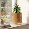Okrągły Doniczka podłogowa - Styl Boho - 28 CM - Laers image 7