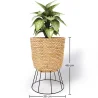 Okrągły Doniczka podłogowa - Styl Boho - 46 CM - Firna image 7