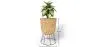 Okrągły Doniczka podłogowa - Styl Boho - 46 CM - Firna image 7