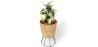 Okrągły Doniczka podłogowa - Styl Boho - 46 CM - Firna image 7
