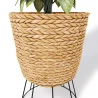 Okrągły Doniczka podłogowa - Styl Boho - 46 CM - Firna image 7