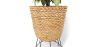 Okrągły Doniczka podłogowa - Styl Boho - 46 CM - Firna image 7