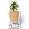 Okrągły Doniczka podłogowa - Styl Boho - 46 CM - Firna image 7