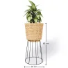 Okrągły Doniczka podłogowa - Styl Boho - 65 CM - Firna image 7