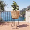 Okrągły Doniczka podłogowa - Styl Boho - 65 CM - Firna image 7