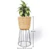 Okrągły Doniczka podłogowa - Styl Boho - 65 CM - Firna image 7