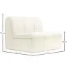 Prosta Sofa Modułowa - Tapicerowana w Tkaninę Bouclé - Herridon image 7