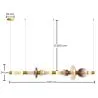 Lampa wisząca ze szkła - LED - Singlen 120 CM image 7
