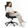 Ergonomiczne krzesło biurowe z kołami i podłokietnikami - Pebbles image 7