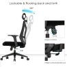 Ergonomiczne krzesło biurowe z kołami i podłokietnikami - Ergal image 7