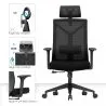 Ergonomiczne krzesło biurowe z kołami i podłokietnikami - Ergal image 7